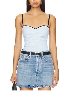 Renzo Tube Top in Baby Blue Miaou
